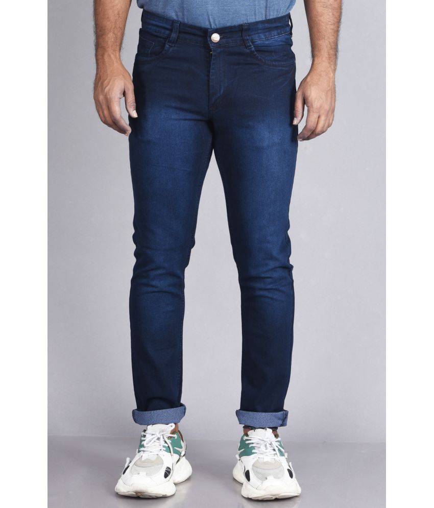     			Aflash Regular Fit Faded Men's Jeans - Dark Blue ( Pack of 1 )