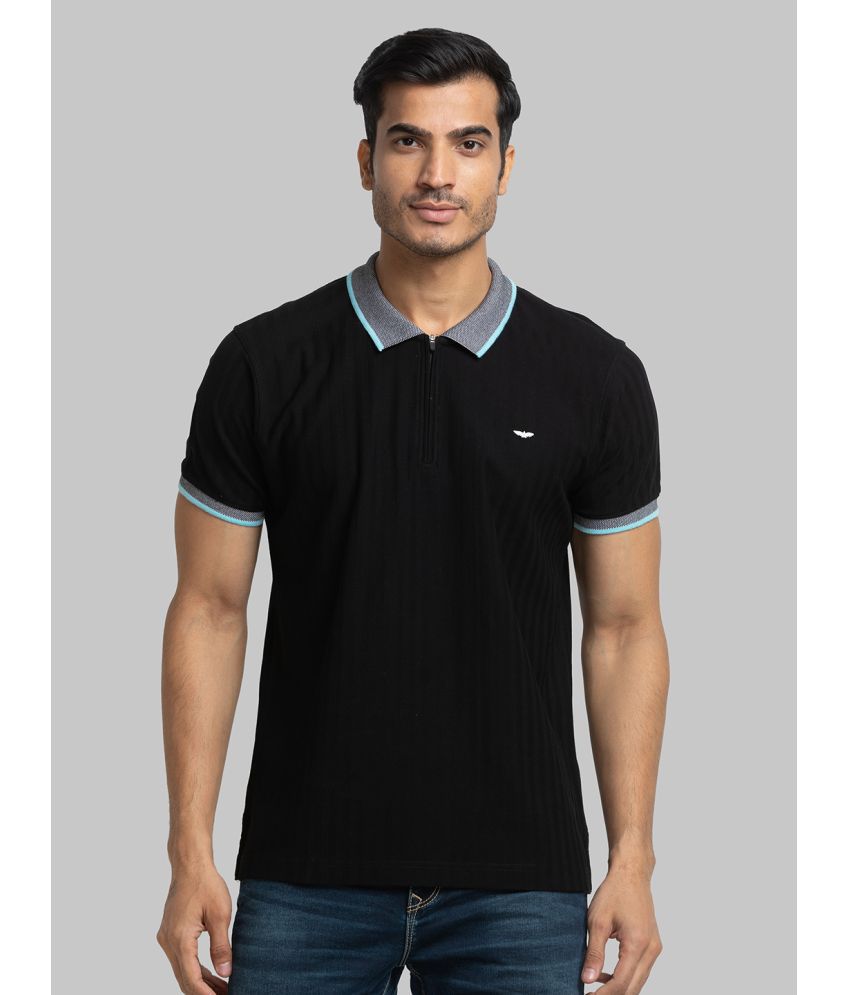     			Park Avenue Cotton Slim Fit Solid Half Sleeves Men's Polo T Shirt - Black ( Pack of 1 )