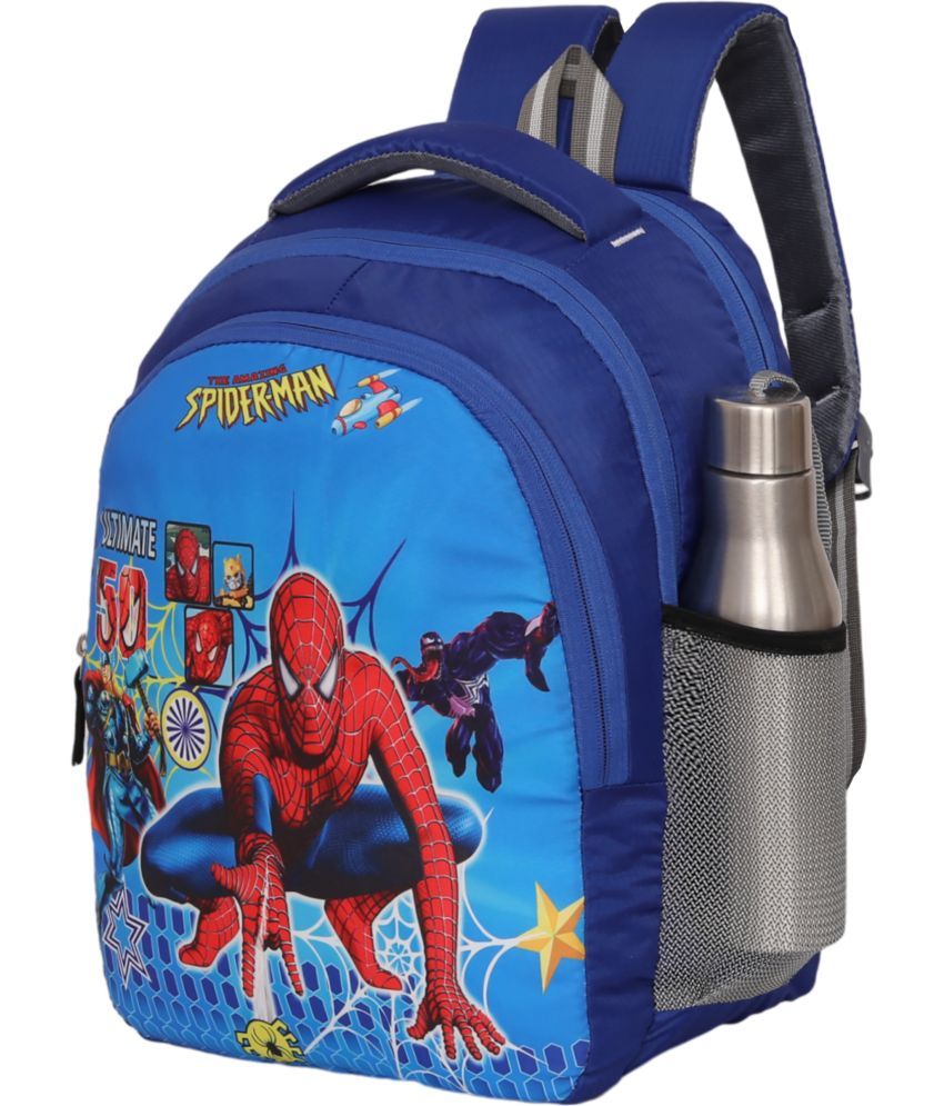     			Perfect Star Blue Polyester Backpack For Kids