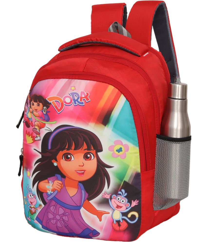     			Perfect Star Red Polyester Backpack For Kids
