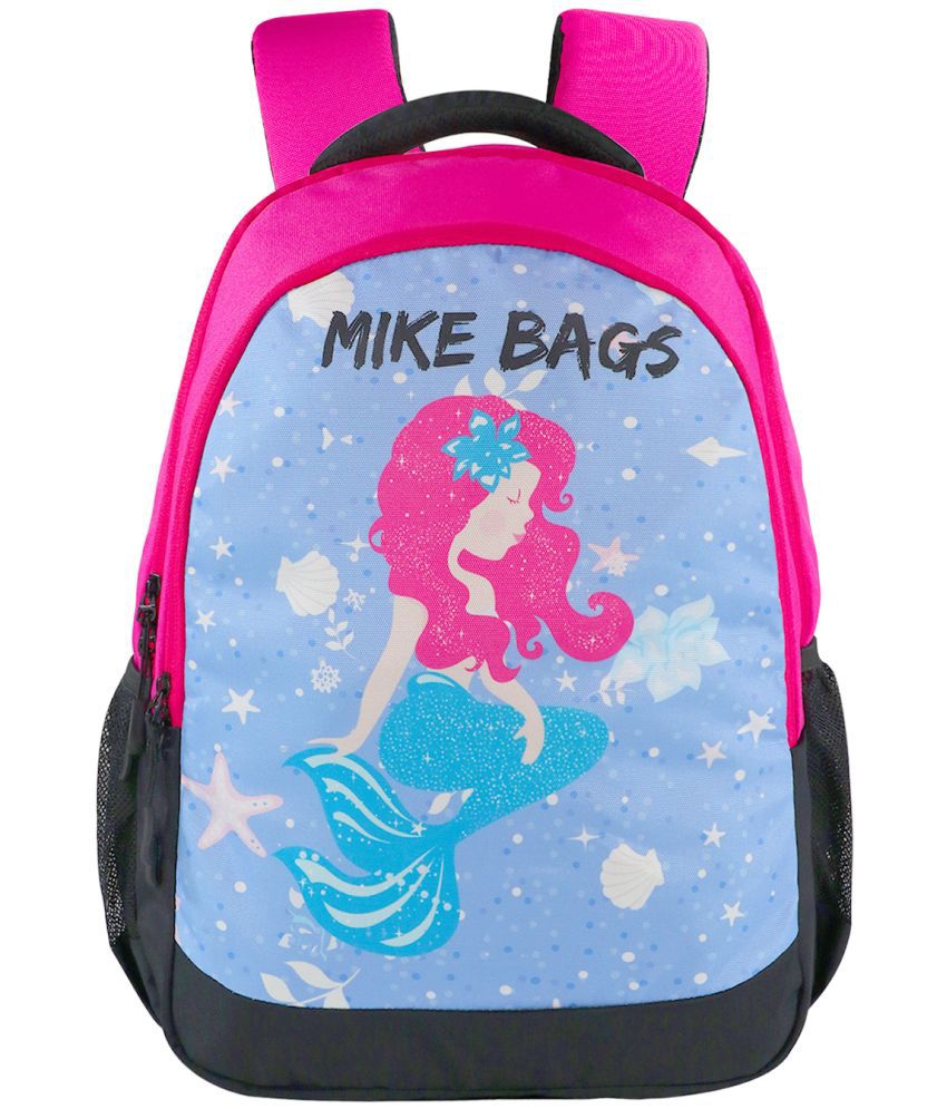     			mikebags 29 Ltrs Pink Polyester College Bag