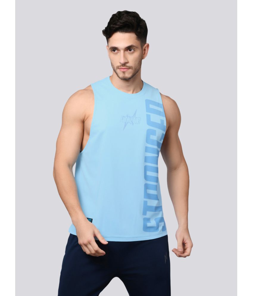     			FITNETIC Blue Polyester Men's Vest ( Pack of 1 )