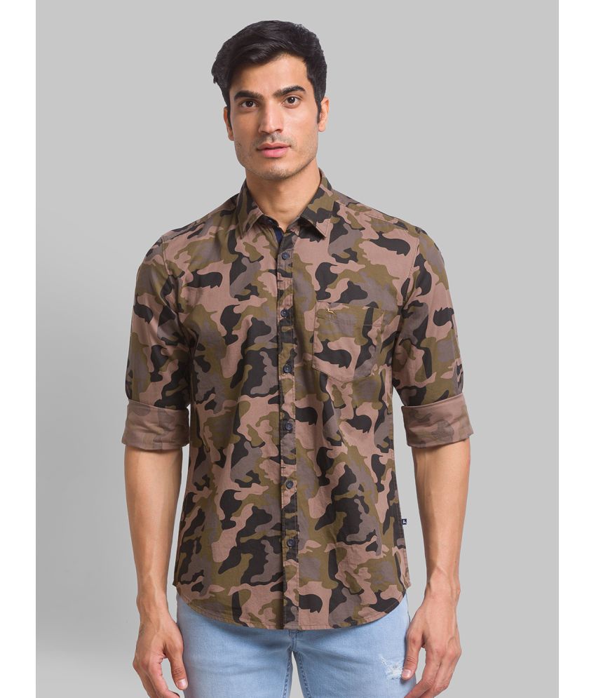     			Parx Cotton Slim Fit Full Sleeves Men's Casual Shirt - Beige ( Pack of 1 )