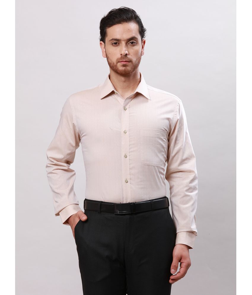     			Raymond Cotton Slim Fit Full Sleeves Men's Formal Shirt - Beige ( Pack of 1 )