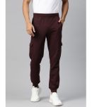 Alcis Maroon Cotton Blend Men's Joggers ( Pack of 1 )