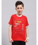 Monte Carlo Pack of 1 Boys Cotton T-Shirt ( Red )