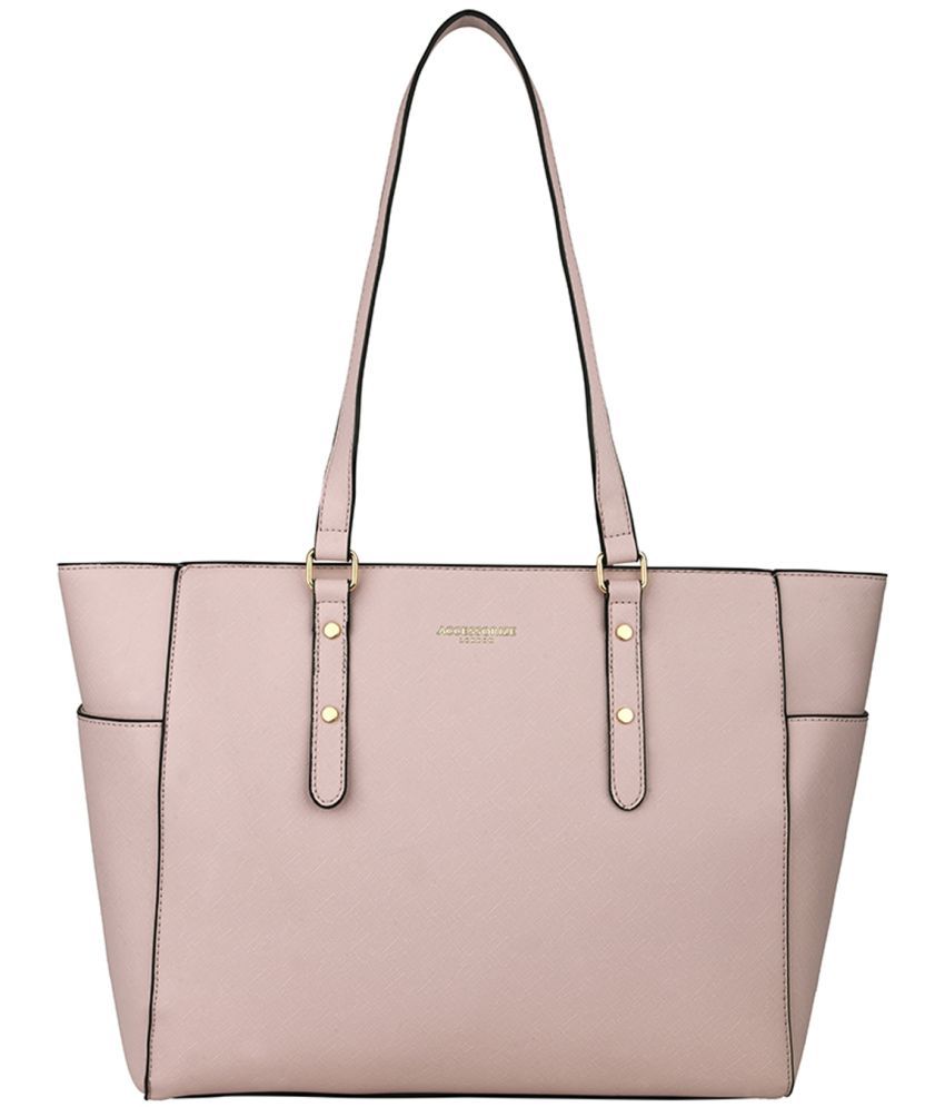     			Accessorize London Pink Faux Leather Tote Bag