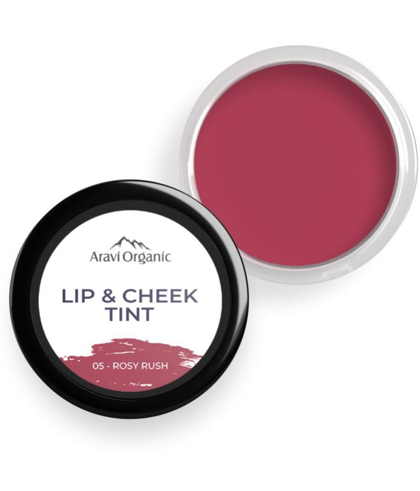    			Aravi Organic Matte Long Lasting Lip & Cheek Tint (Rosy Rush) Lip Balm ( Pack of 1 )