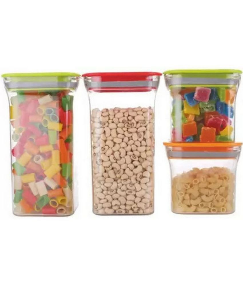     			Handa KITKAT CONTAINER Plastic Assorted Dal Container ( Set of 4 )