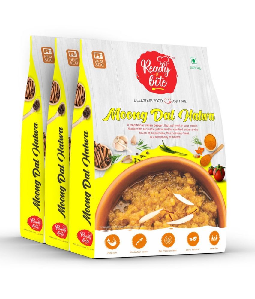     			Ready 2 Bite Moong Dal Halwa 750 gm Pack of 3