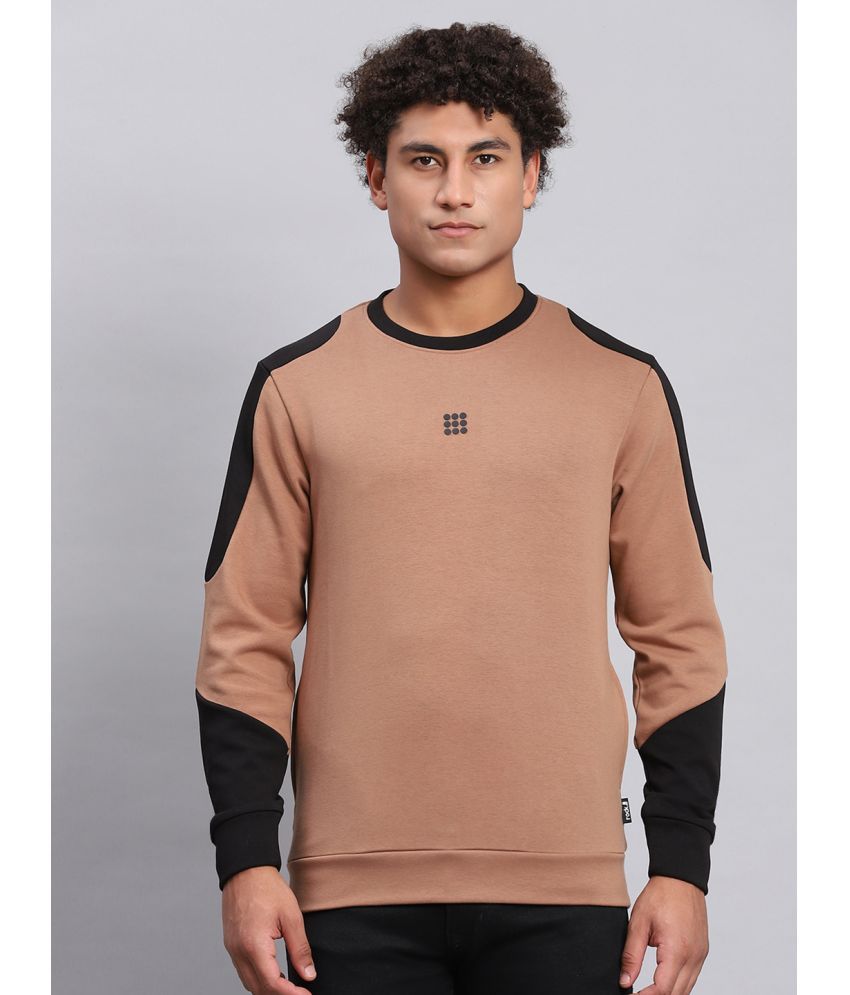     			Rock.it Cotton Blend Round Neck Men's Sweatshirt - Brown ( Pack of 1 )