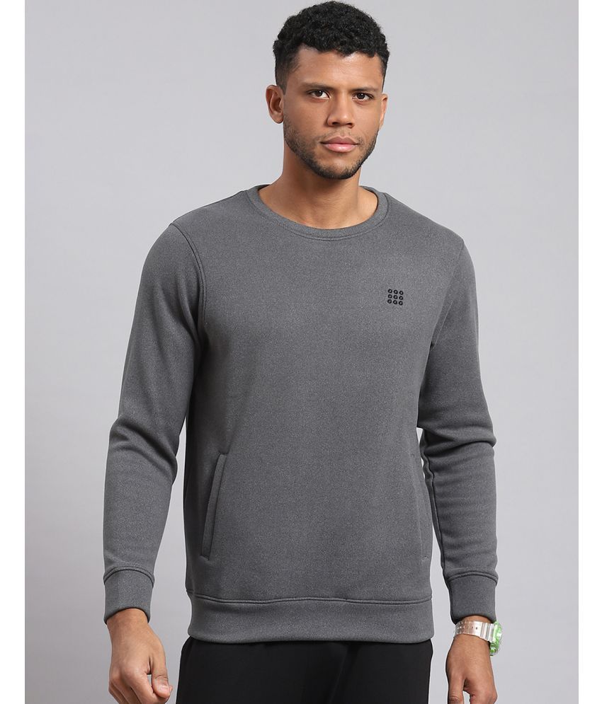     			Rock.it Polyester Blend Round Neck Men's Sweatshirt - Grey ( Pack of 1 )