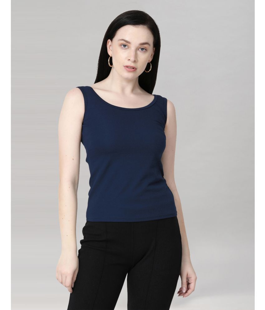     			Selvia Blue Polyester Women's Regular Top ( Pack of 1 )