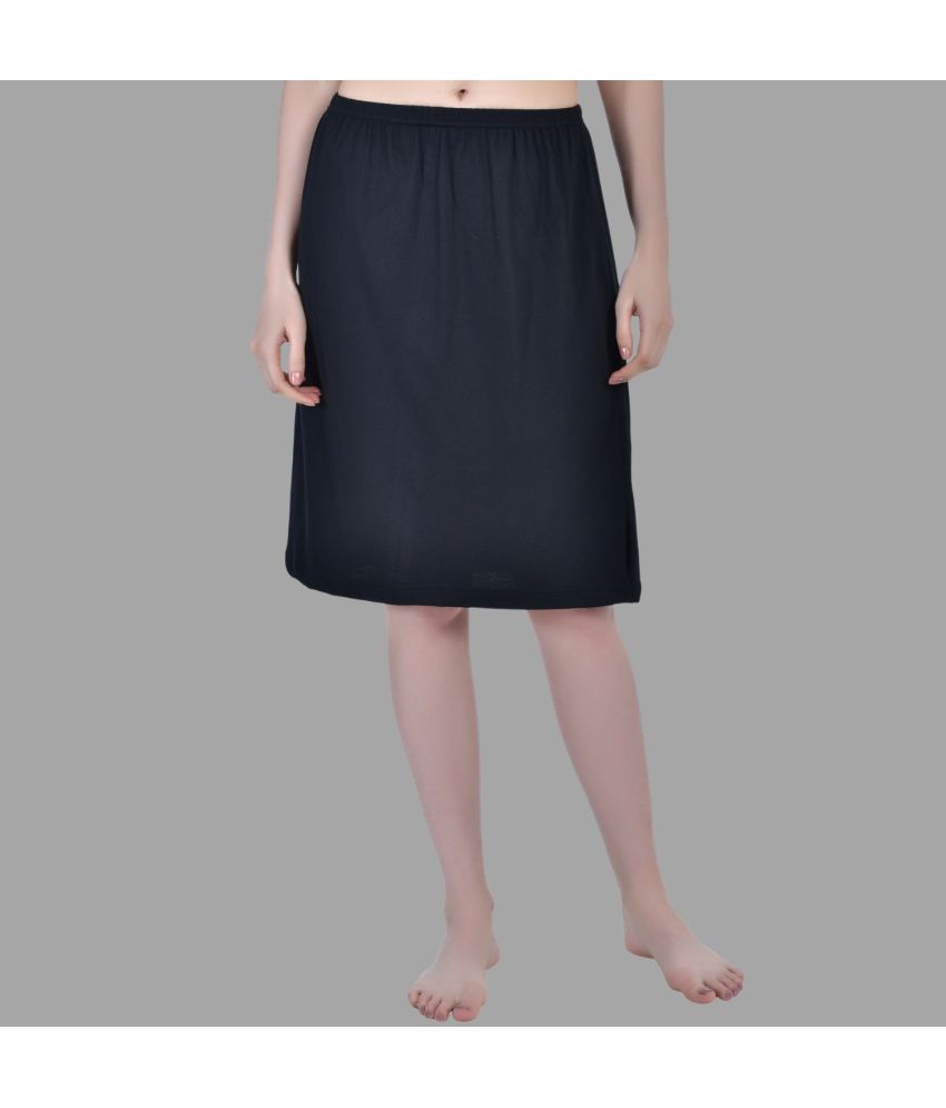     			AIMLY Black Cotton Women's A-Line Skirt ( Pack of 1 )