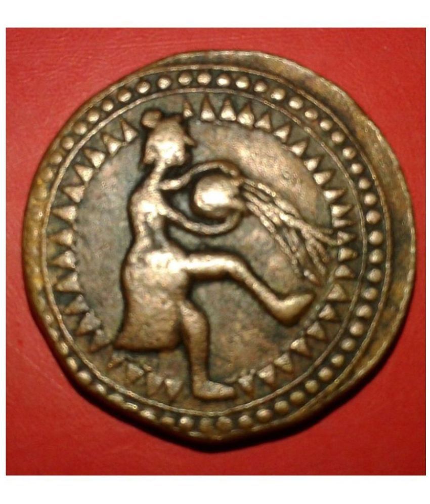     			INDIA ANCIENT TIMES VERY OLD COPPER TOKEN COIN