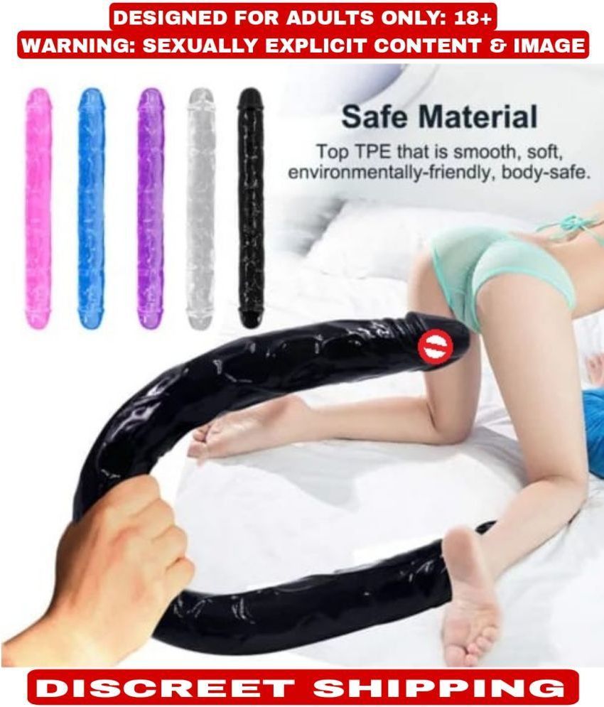     			Jelly Double dong Double-Ended Penetration Dildo Strap On Dual Realistic Sex Toys For Les*bian