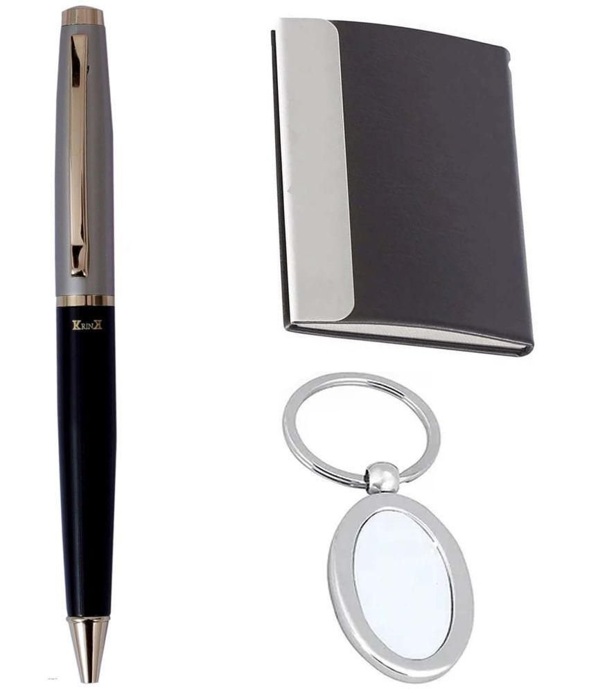     			Krink B248-CH07-KC01 3in1 Metal Ball Pen, Keychain and ATM Card Holder Pen Gift Set