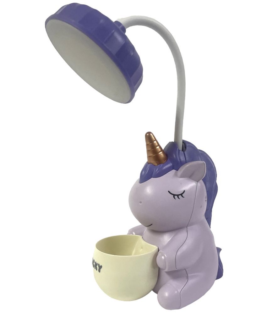     			BillieJean Purple Table Lamp ( Pack of 1 )