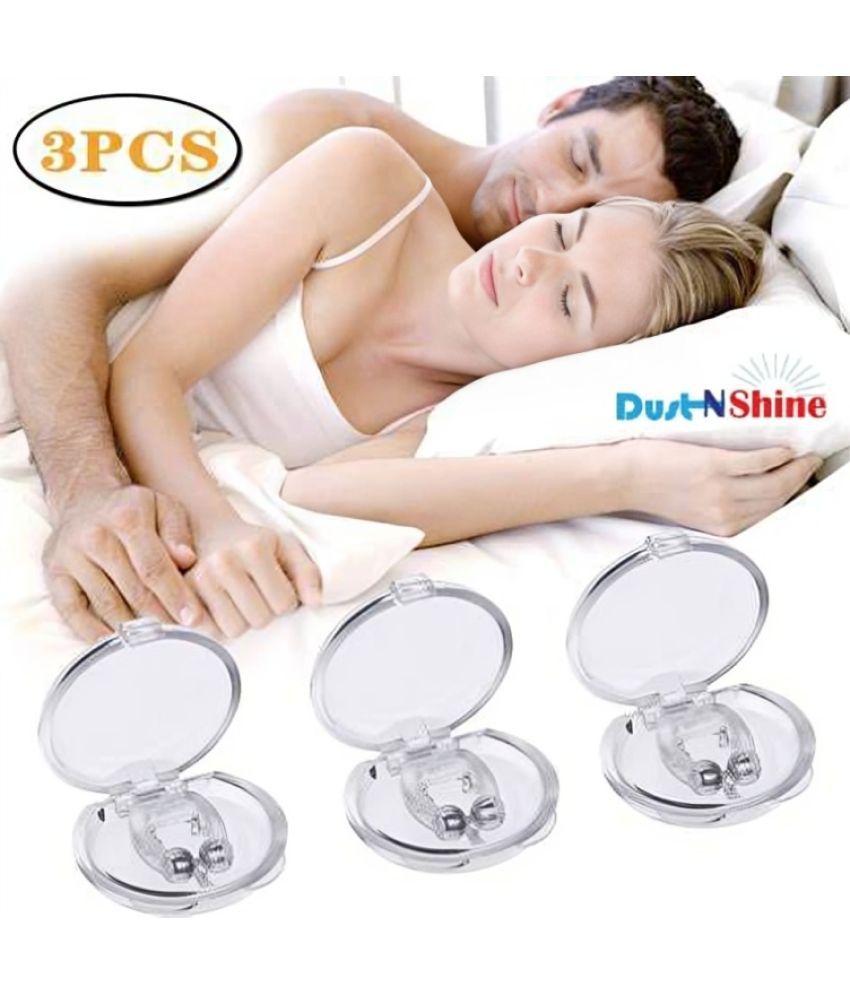     			Dust n Shine Anti Snoring Device For Ease Breathing, Stop Snoring Silicone Magnetic Nose Clip Relieve Snore Sleeping Aid Devices For Women & Men (Pack of 1)