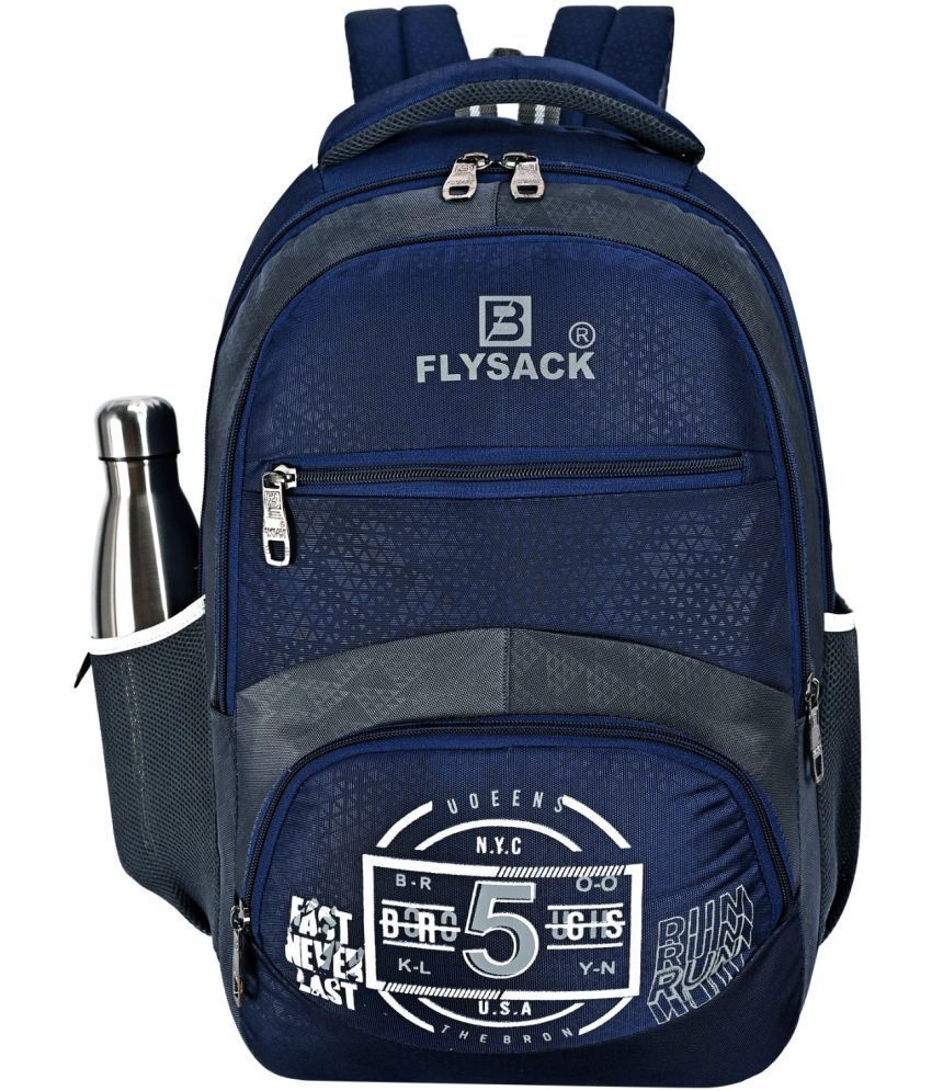     			FLYSACK Blue PU Backpack ( 40 Ltrs )