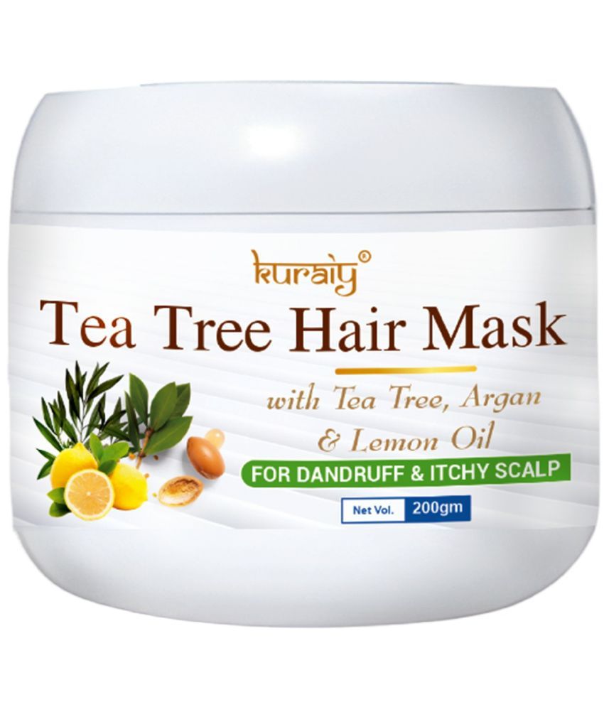     			KURAIY Tea Tree Hair Mask With Tea Tree, Argan & Lemon Oil For Dandruff & Itchy Scalp 200g