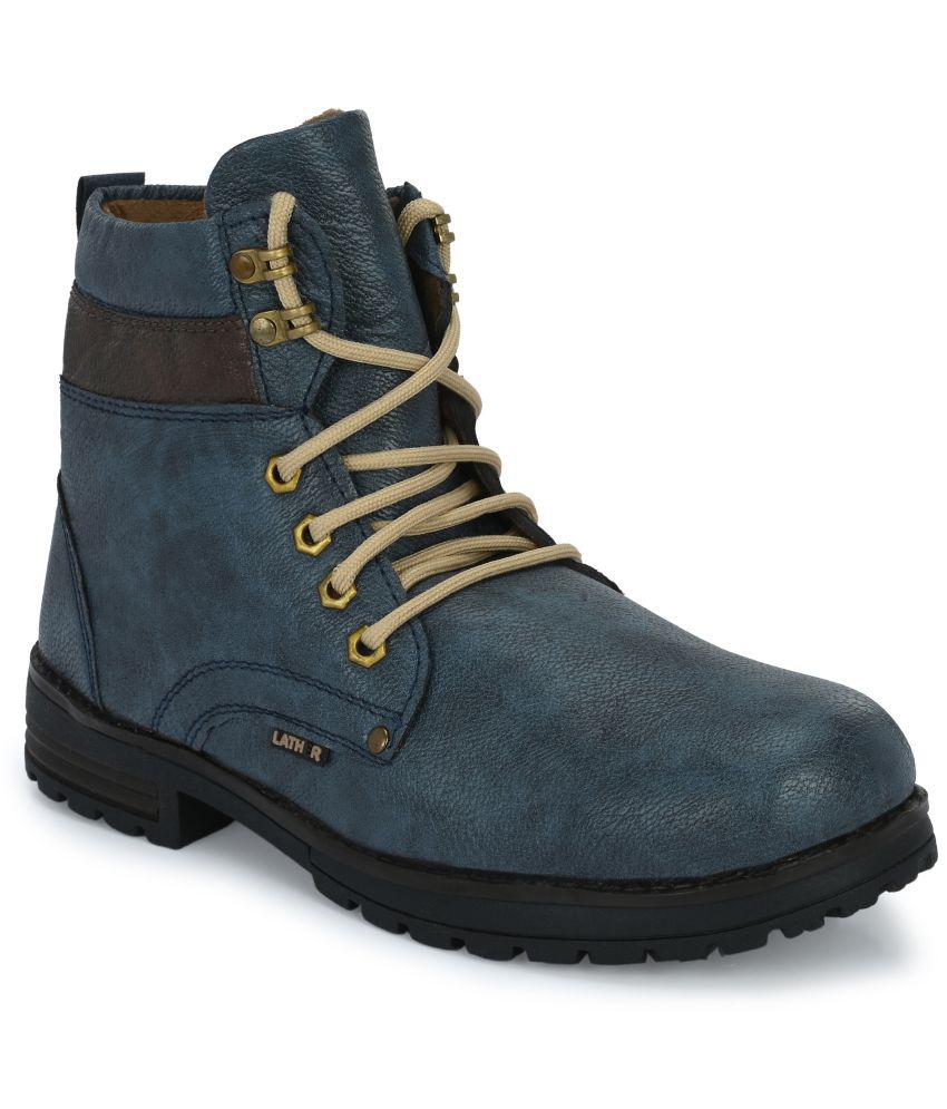     			Wixom Blue Men's Casual Boots