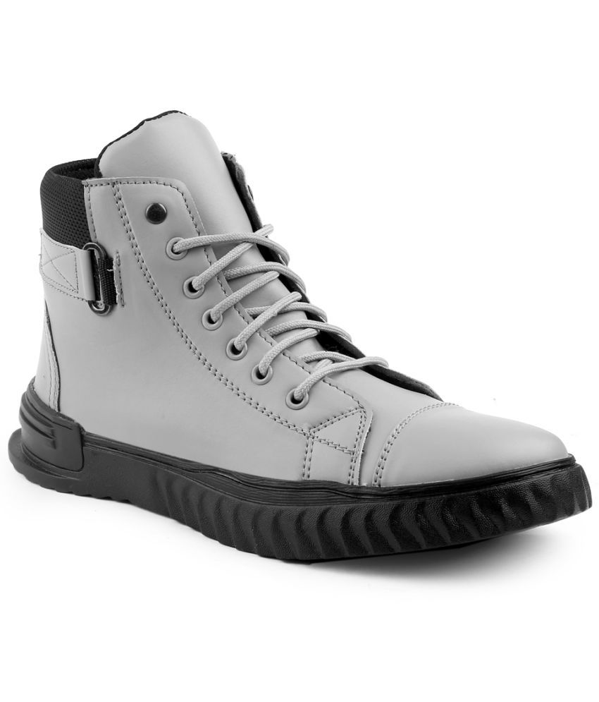     			Wixom Gray Men's Casual Boots
