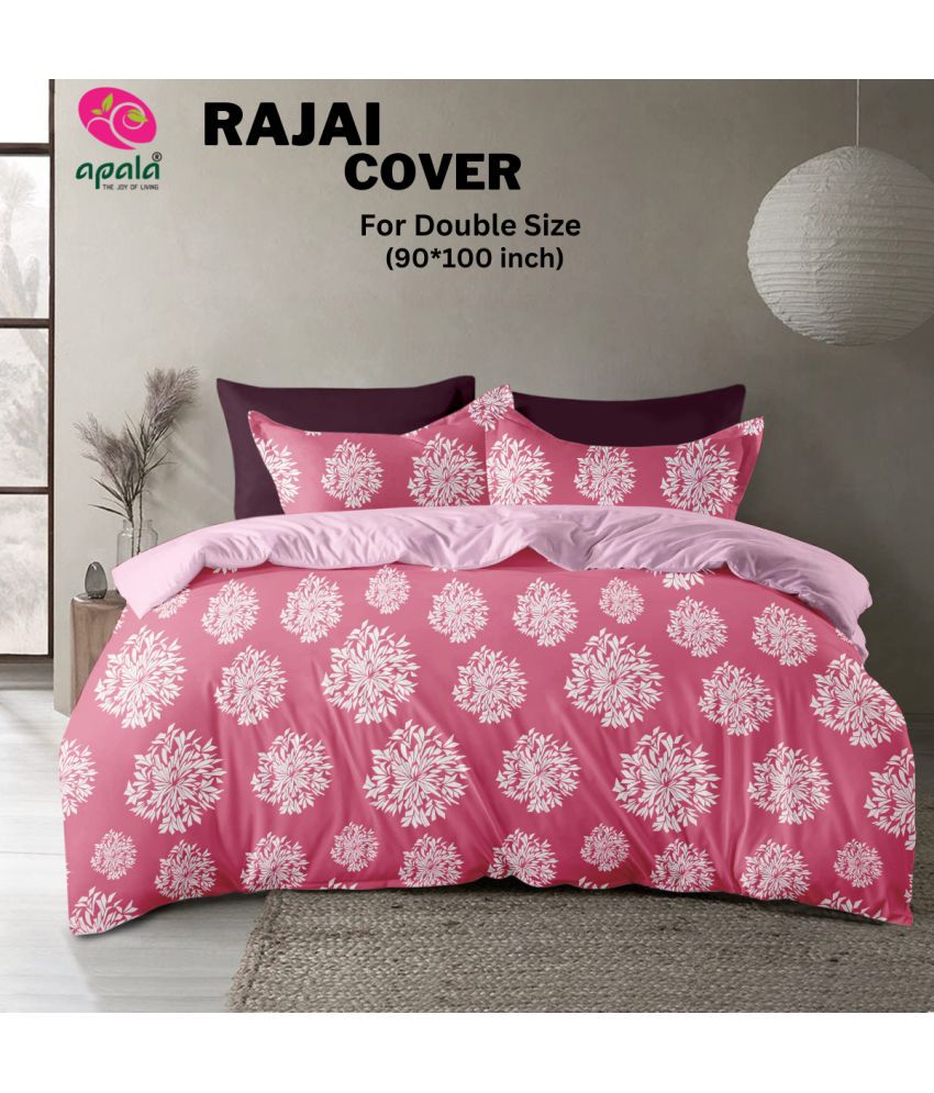    			Apala King Cotton Pink Traditional Duvet Cover