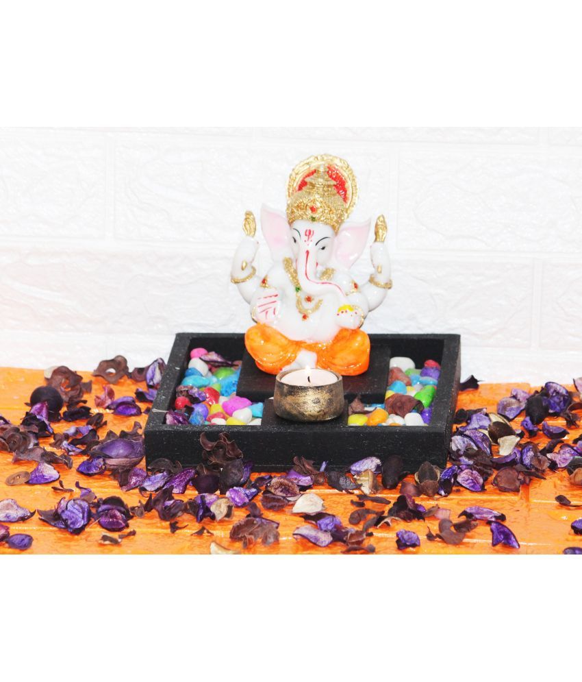     			BECKON VENTURE Palm Ganesha Showpiece 19 cm - Pack of 1