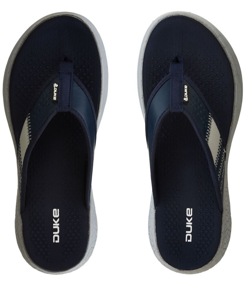     			Duke Navy Men's Thong Flip Flop