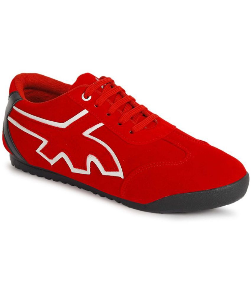     			Four star Red Men's Lifestyle Shoes