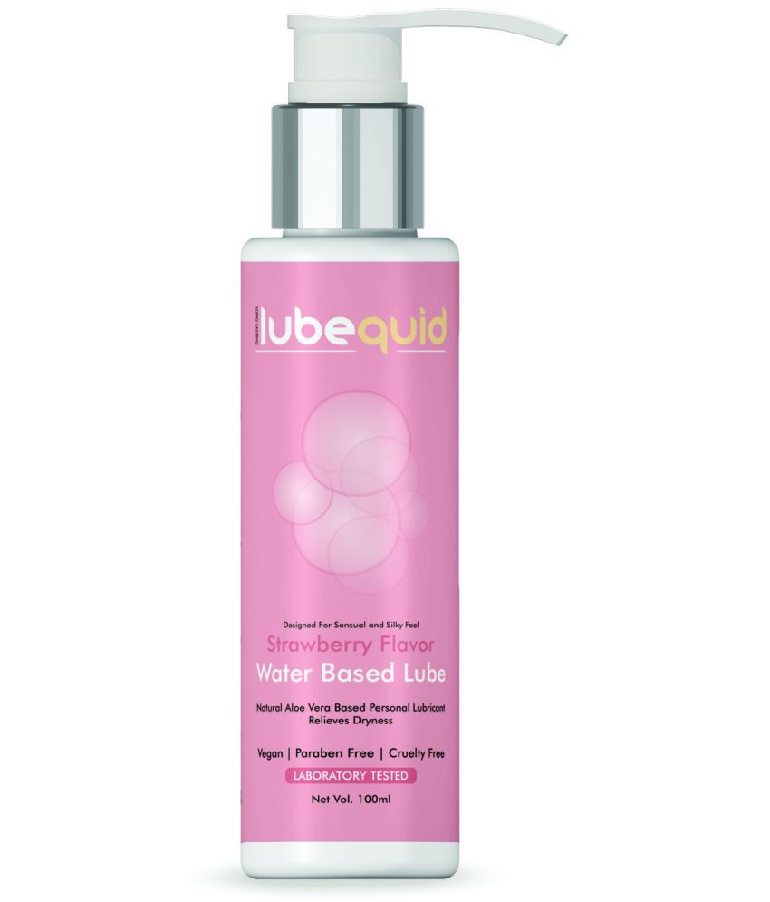     			Lubequid Water-Based Personal Lubricant, 100 ML Bottle- 2 in 1 Lubricant & massage Gel for Men and Women ~ Water Based Lube ~ Skin Friendly, Silicone and Paraben Free, Strawberry Flavored