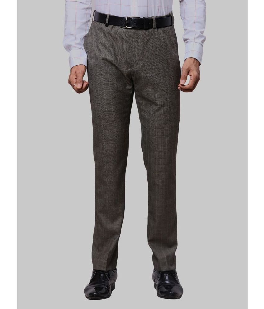     			Park Avenue Slim Flat Men's Formal Trouser - Grey ( Pack of 1 )