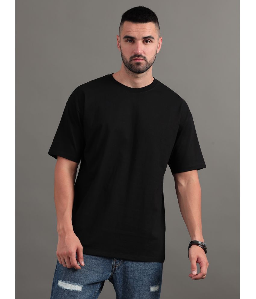     			Paul Street 100% Cotton Slim Fit Printed 3/4th Sleeves Men's T-Shirt - Black ( Pack of 1 )