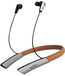 UBON CL-66 Bluetooth Bluetooth Neckband On Ear 70 Hours Playback Active Noise cancellation IPX4(Splash &amp; Sweat Proof) Brown