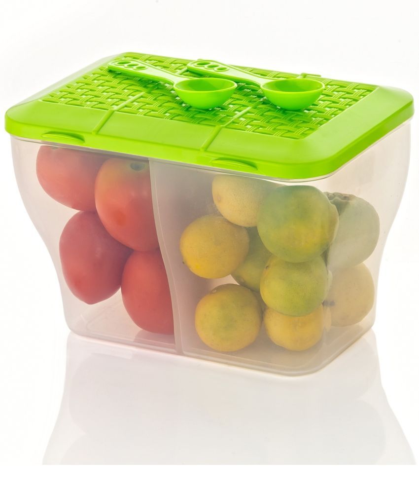     			FIT4CHEF Fridge Storage PET Green Utility Container ( Set of 1 )