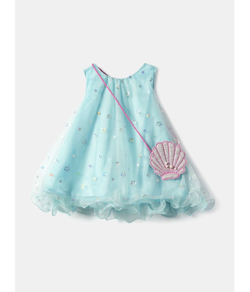     			Nauti Nati Blue Polyester Baby Girl Dress ( Pack of 1 )