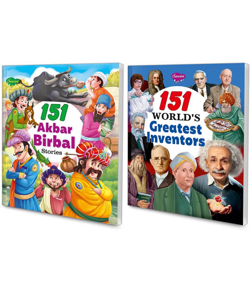     			Sawan Present Set Of 2 Story Books | 151 Series | Akbar & Birbal & Greatest Inventors (Perfect Binding, Manoj Publications Editorial Board)