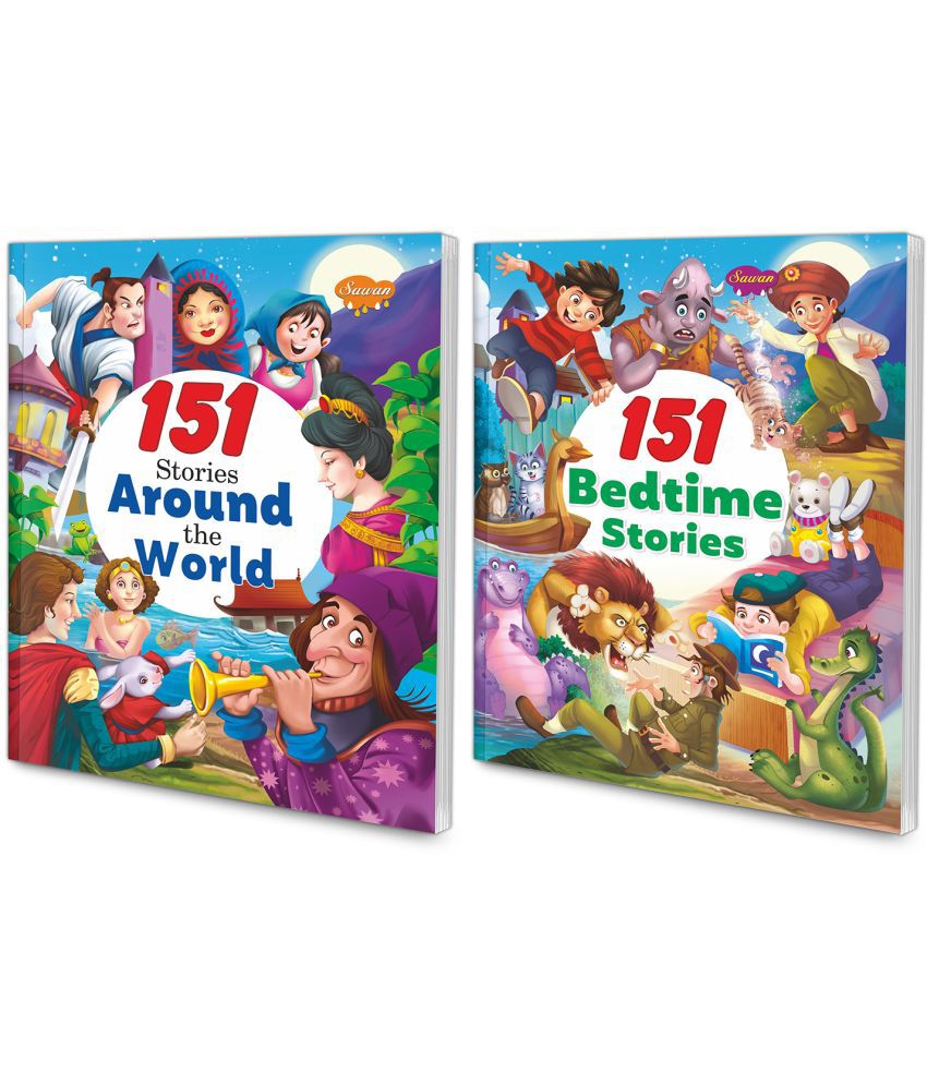     			Sawan Present Set Of 2 Story Books | 151 Series | Around The World & Bedtime (Perfect Binding, Manoj Publications Editorial Board)