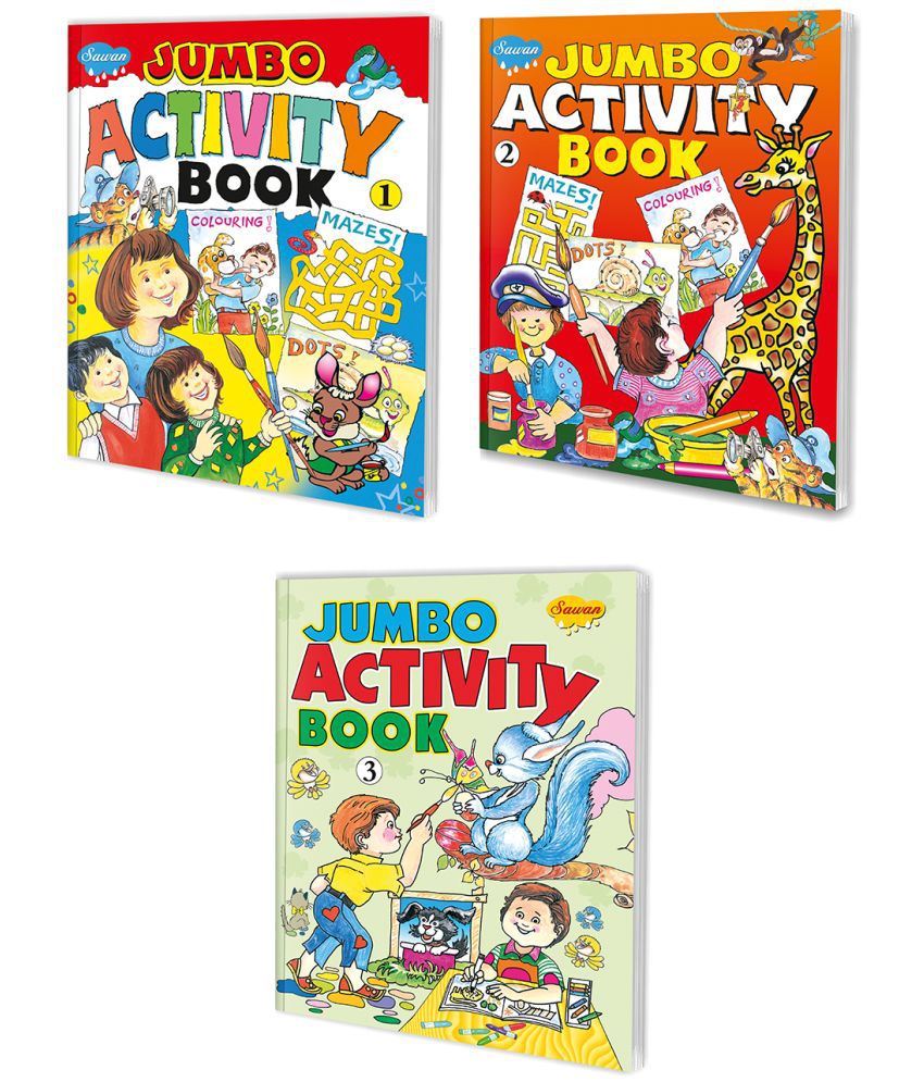     			Sawan Presents Set of 3 Jumbo Activity books | Part 1 , 2 & 3