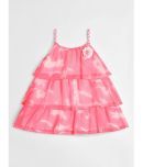 Nauti Nati Pack of 1 Baby Girls Polyester Dress ( Pink )