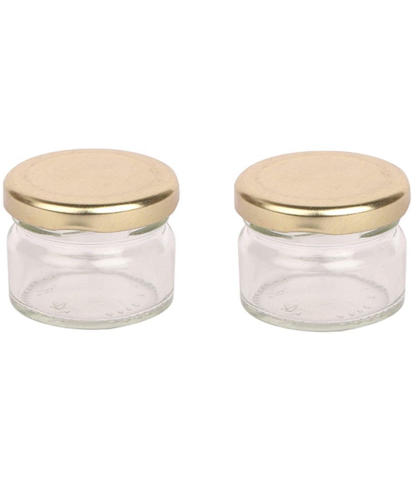     			AFAST Glass Container Glass Transparent Utility Container ( Set of 2 )
