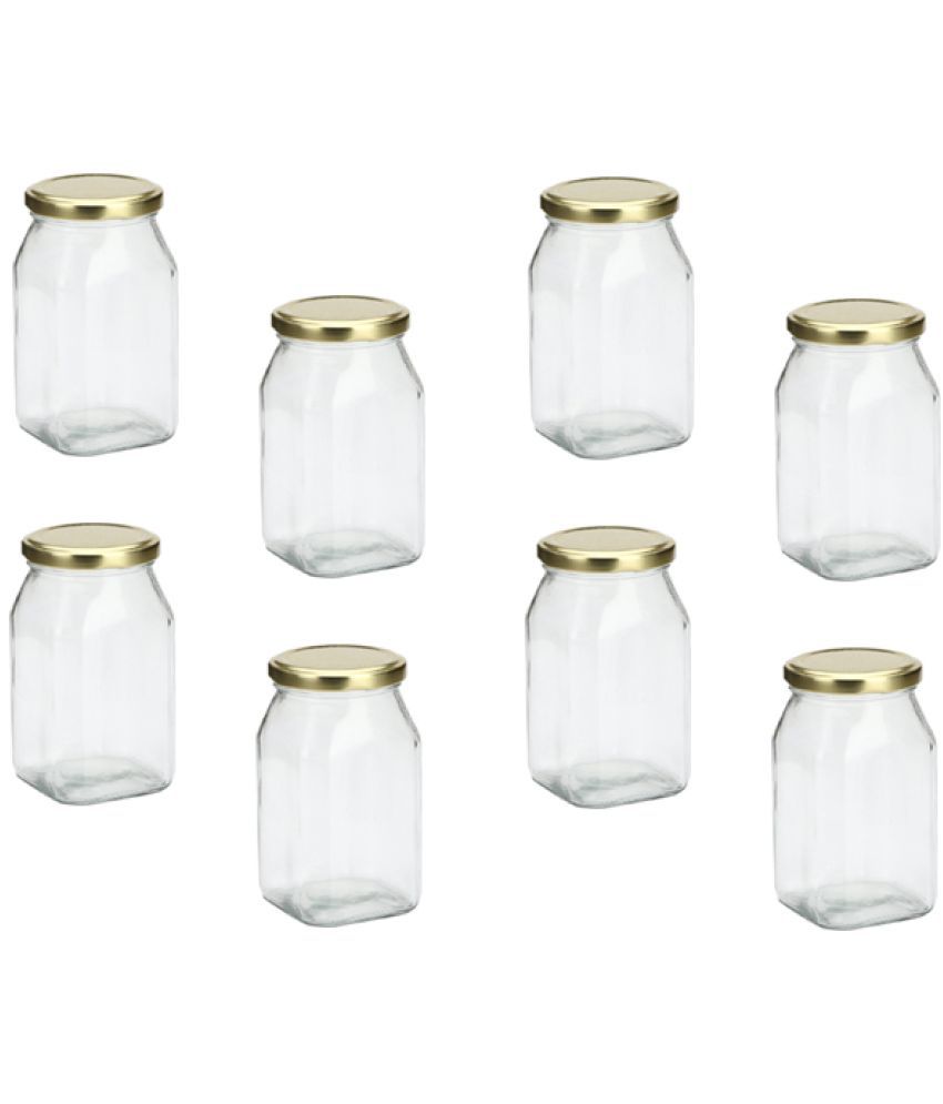     			AFAST Glass Container Glass Transparent Utility Container ( Set of 8 )