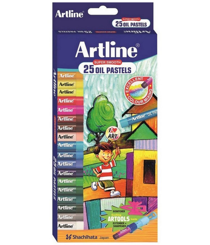     			ARTLINE OIL PASTELS SET OF 25 IN PLASTIC BOX -61025