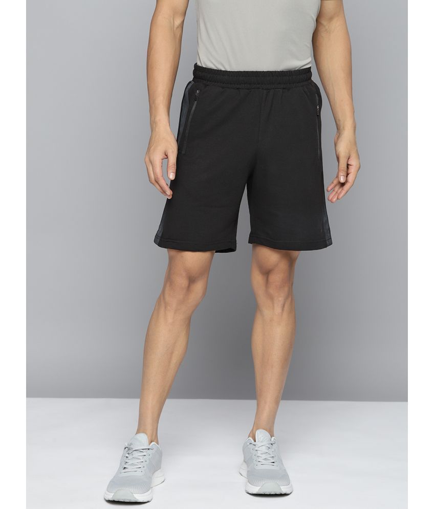     			Alcis Black Cotton Blend Men's Running Shorts ( Pack of 1 )