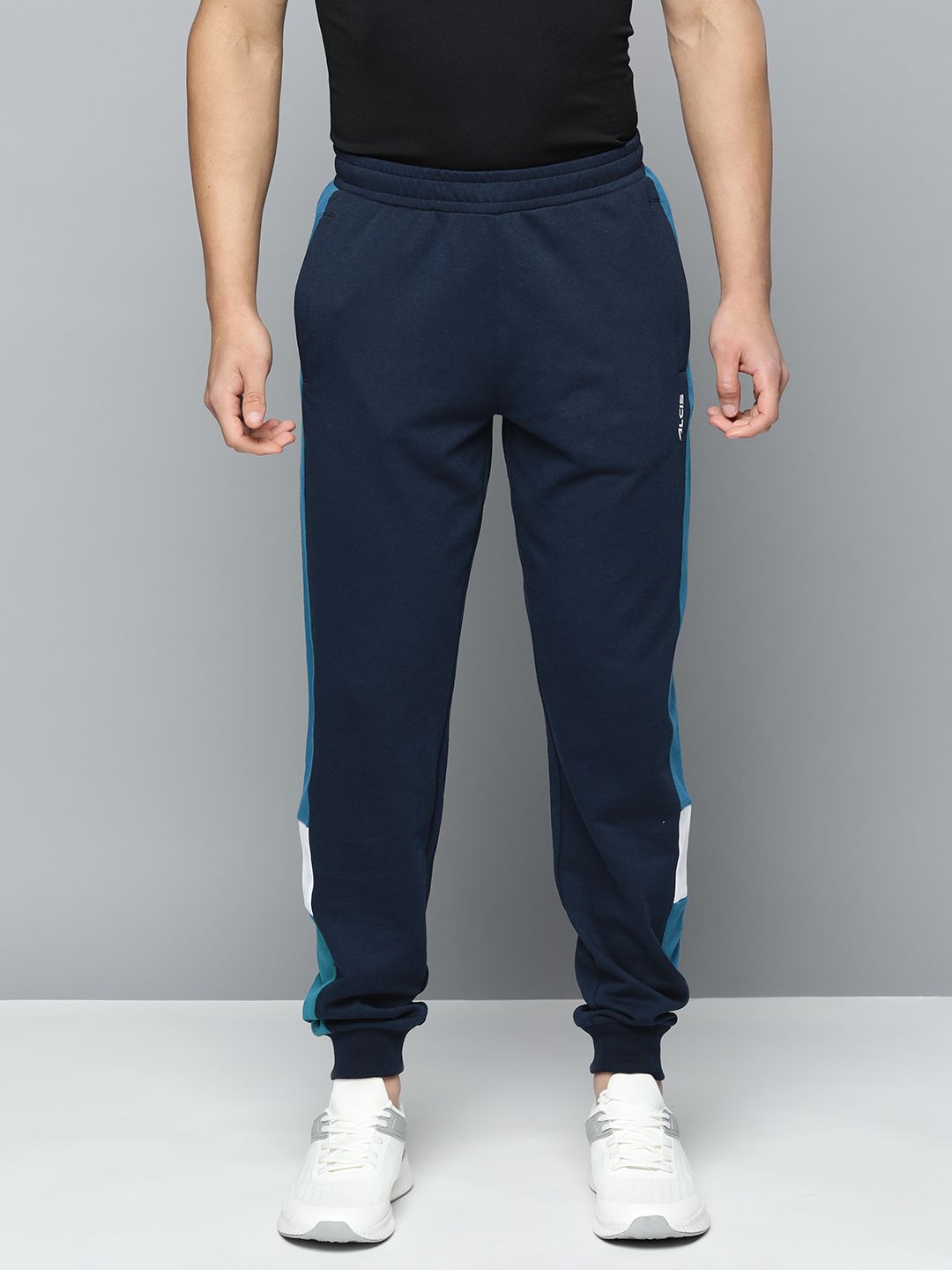     			Alcis Navy Blue Cotton Blend Men's Sports Trackpants ( Pack of 1 )