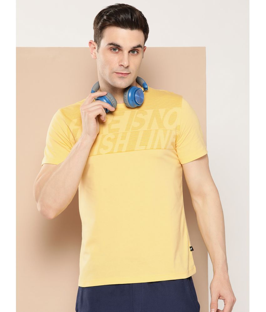     			Alcis Yellow Polyester Regular Fit Men's Sports T-Shirt ( Pack of 1 )