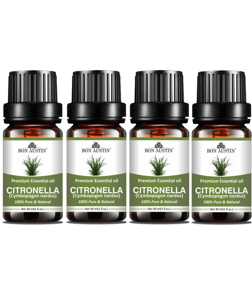     			Bon Austin Citronella Essential Oil Aromatic 30 mL ( Pack of 4 )
