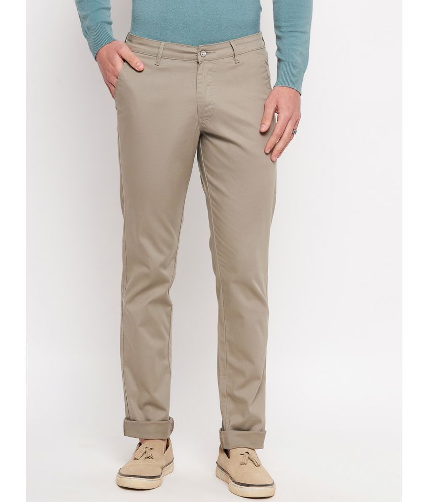     			Duke Slim Flat Men's Chinos - Grey ( Pack of 1 )