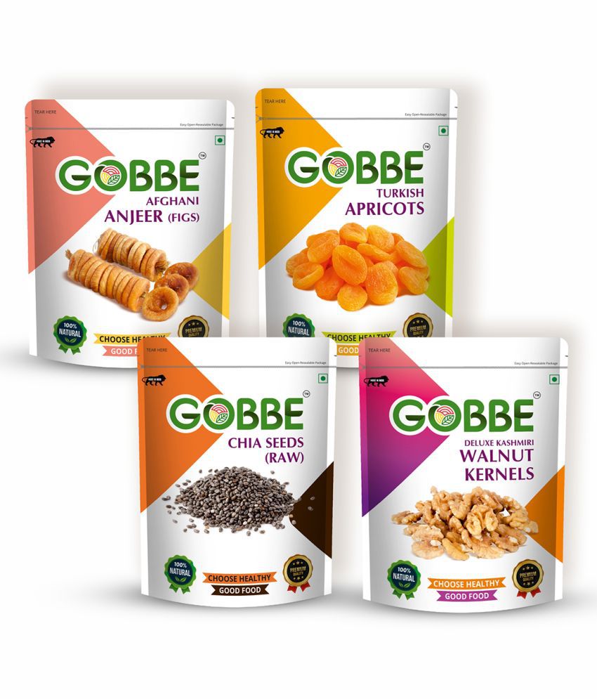     			GOBBE Fig (Anjeer) 800 g Pack of 4